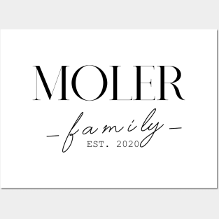 Moler Family EST. 2020, Surname, Moler Posters and Art